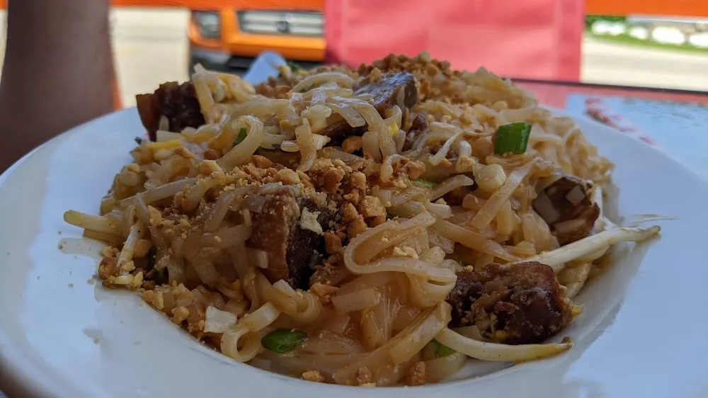 Pad Thai with Crispy Duck